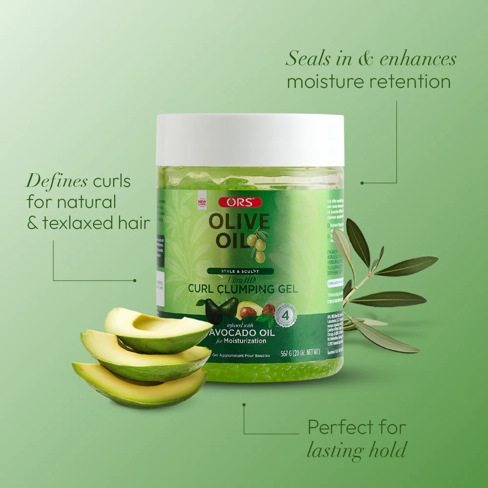 ORS Olive Oil Style & Sculpt Ultra HD Curl Clumping Gel (20.0 oz) - Image 4