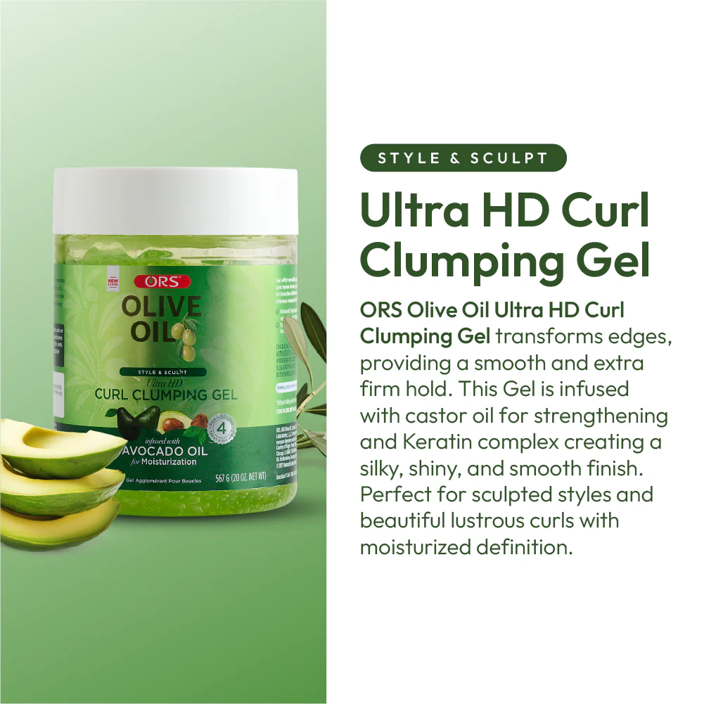ORS Olive Oil Style & Sculpt Ultra HD Curl Clumping Gel (20.0 oz) - Image 5