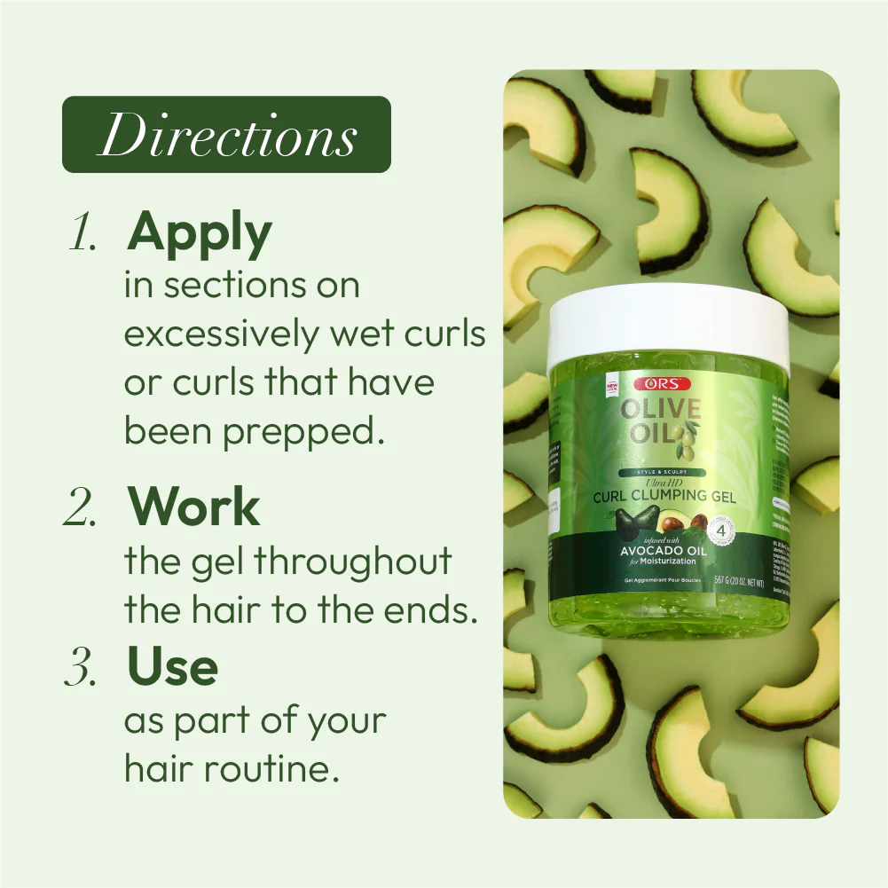 ORS Olive Oil Style & Sculpt Ultra HD Curl Clumping Gel (20.0 oz) - Image 9