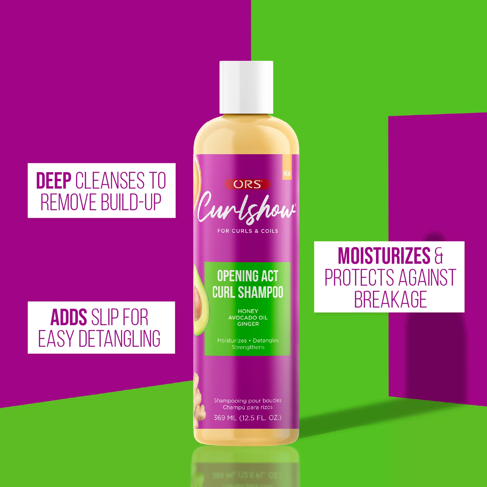 ORS Curlshow Opening Act Curl Shampoo (12.5 oz) - Image 3