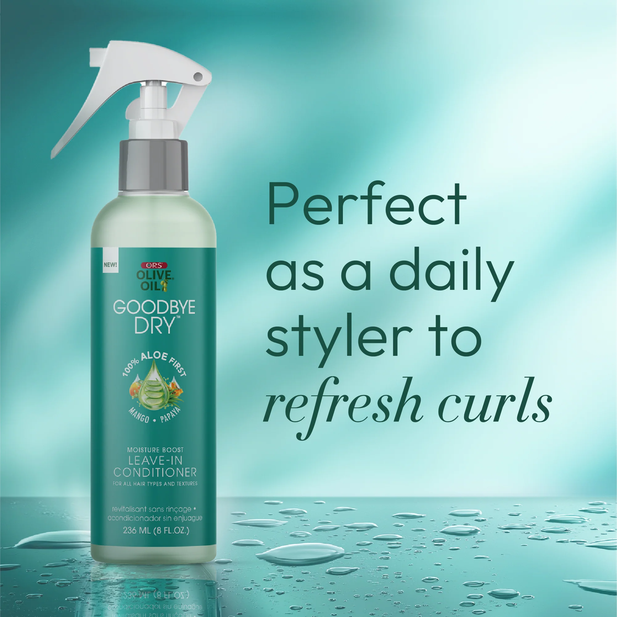 ORS Olive Oil Goodbye Dry Moisture Boost Leave-In Conditioner (8.0 oz) - Image 9