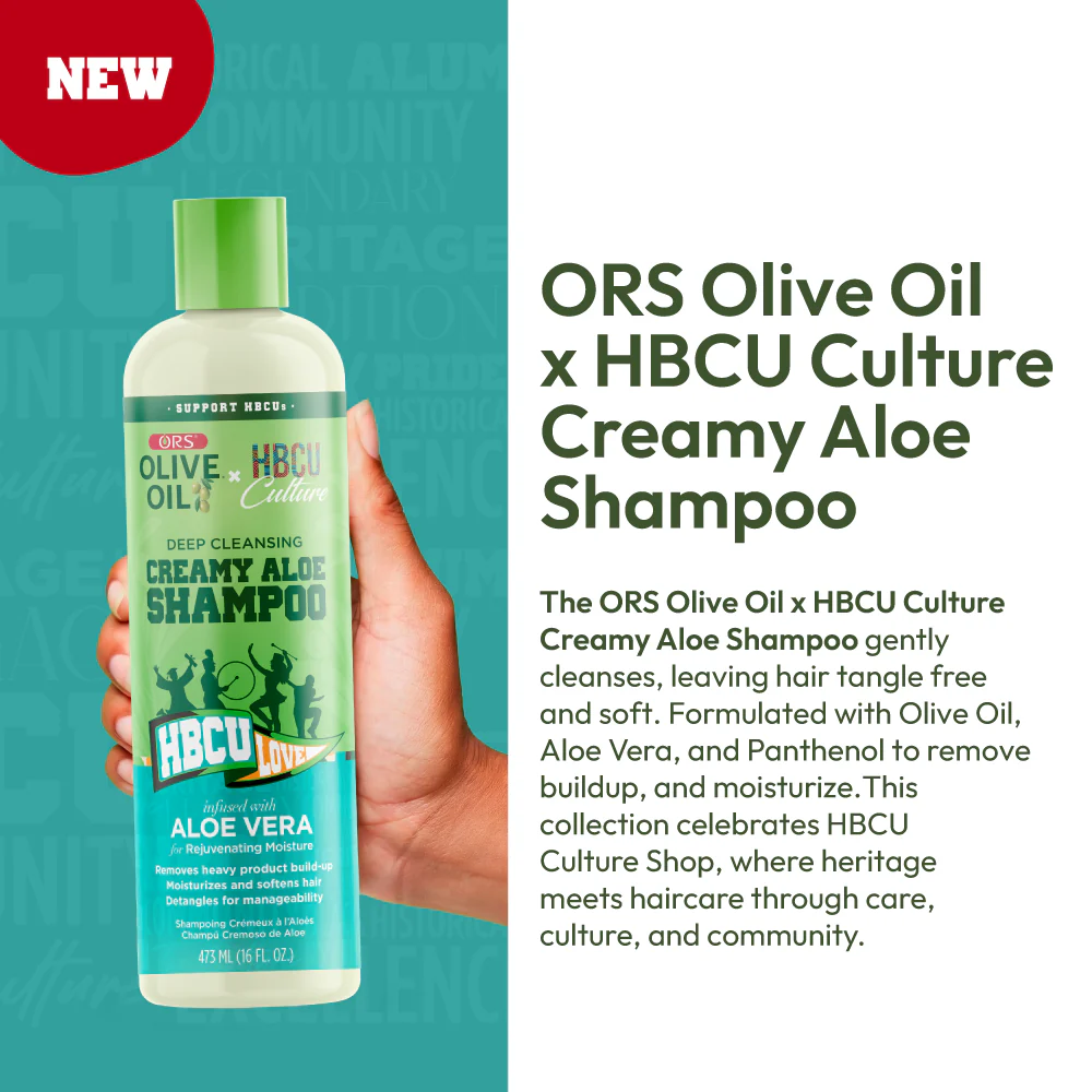ORS Olive Oil HBCU Deep Cleansing Creamy Aloe Shampoo for Rejuvenating Moisture (16.0 oz) - Image 8