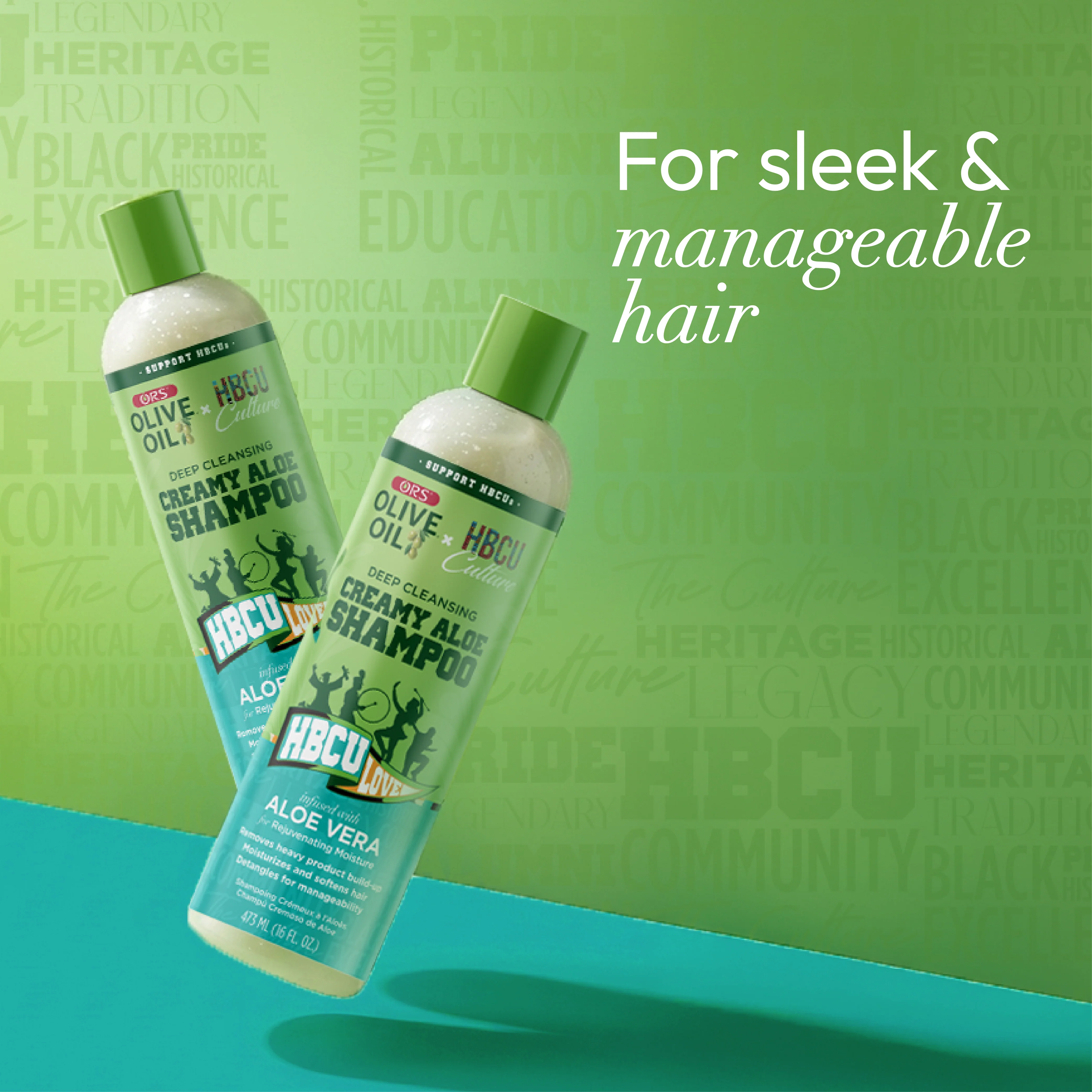 ORS Olive Oil HBCU Deep Cleansing Creamy Aloe Shampoo for Rejuvenating Moisture (16.0 oz) - Image 9