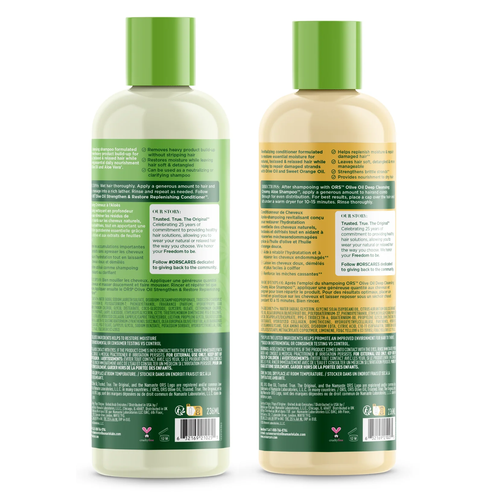 ORS Olive Oil Shampoo & Conditioner for Revitalizing Moisture (8.0 oz) 2-Piece Set - Image 2