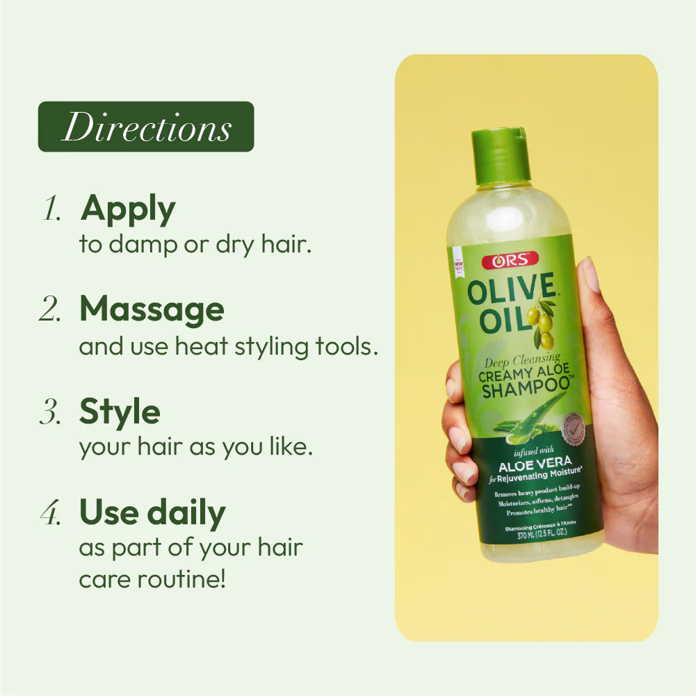 ORS Olive Oil Shampoo & Conditioner for Complete Moisture (12.5 oz) 2-Piece Set - Image 5